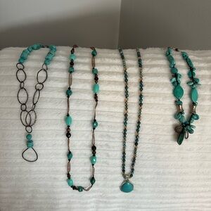 Turquoise Necklaces for All Occasions (qty 4)